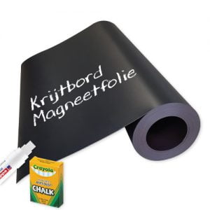Magneetbord-folie kleur: zwart | 40 maten | Top prijs-kwaliteit, beschrijfbaar, afwasbaar, magnetisch | Krijtbord magneetfolie (200x75cm